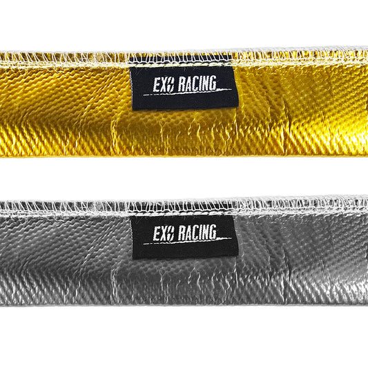 Exoracing Gold And Silver Sewn Heat Sleeve 0.5m