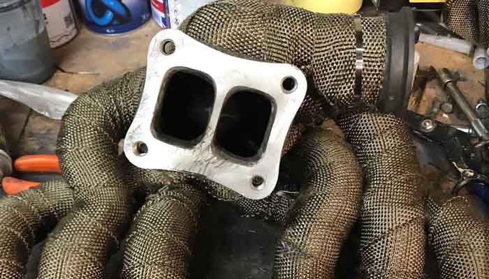 Exoracing Titanium or Carbon Exhaust Wrap