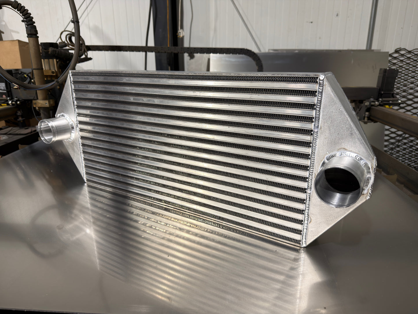 LA Fabrication Racing Dual Backdoor Front Mount Intercooler - 2.5" Inlet / 2.5" Outlet (400HP-800HP)