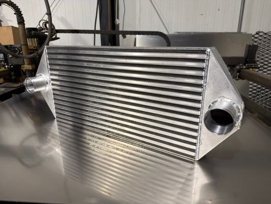 LA Fabrication Racing Dual Backdoor Front Mount Intercooler - 3" Inlet / 3" Outlet (600HP-1000HP)