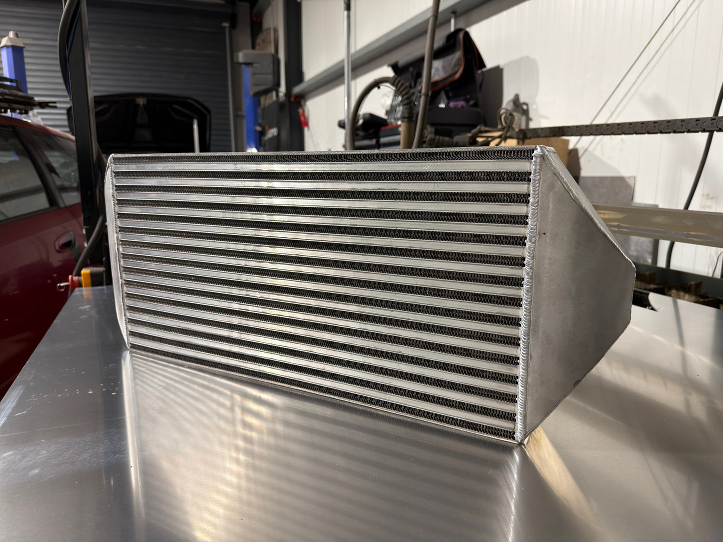 LA Fabrication Racing Dual Backdoor Front Mount Intercooler - 2.5" Inlet / 2.5" Outlet (400HP-800HP)
